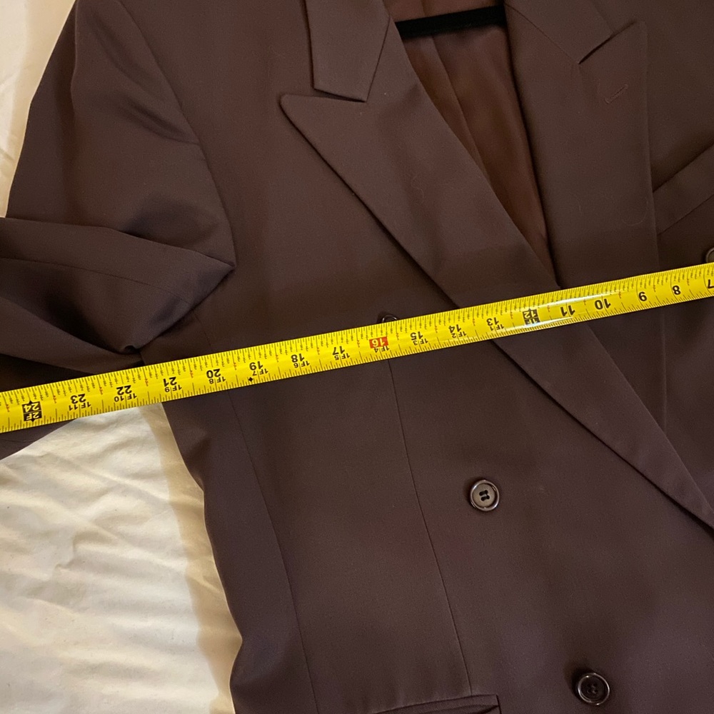 Maroon 6-Button Suit Coat from Bachrach - Picture 4 of 6